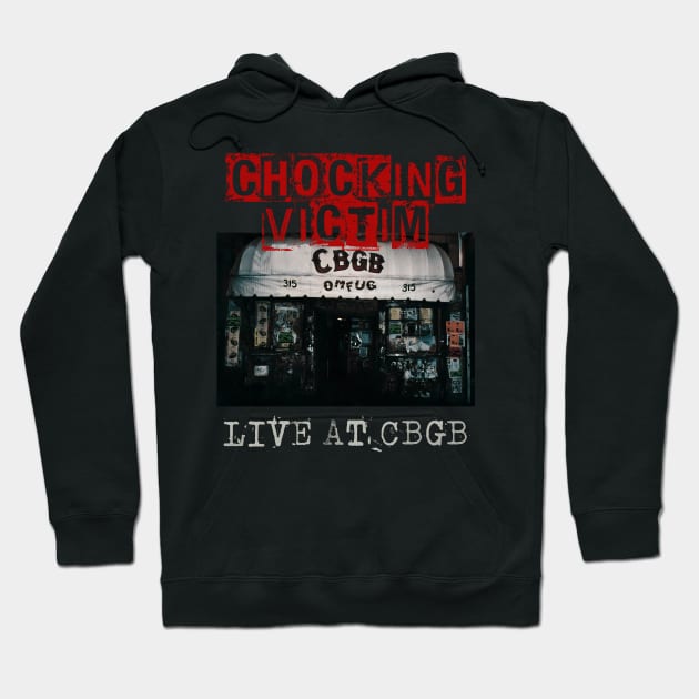 chocking victim live at cbgb Hoodie by kusuka ulis